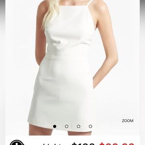 White high neck Dress